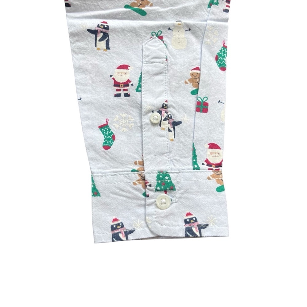 The Childen's Place Boys Long Sleeve Christmas Dress Shirt, Size 16, XXL - Picture 5 of 9